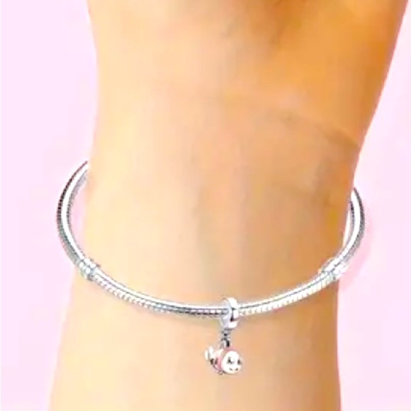 Pandora style 925 Sterling Silver The Little Mermaid Dangle Charm NWT - Picture 4 of 6